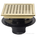 Stainless steel square gold Floor drain